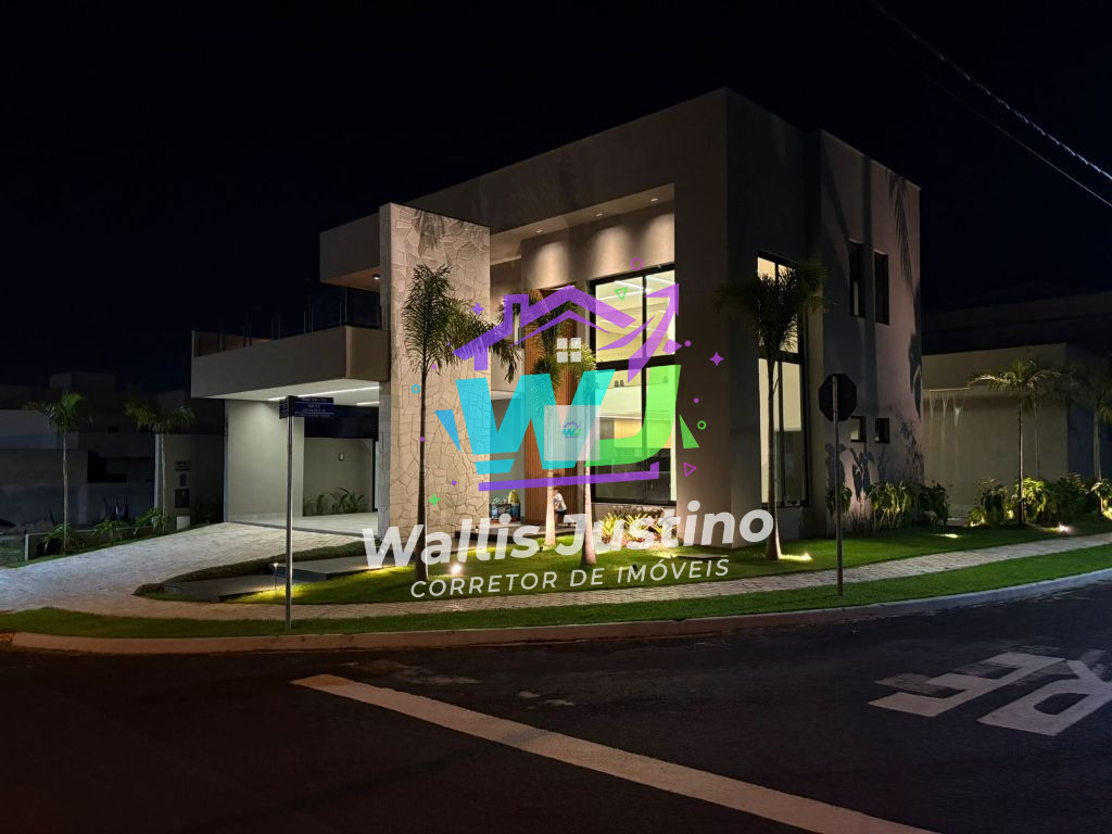 Casa de Alto Padrão à Venda no Condomínio Vale das Araras em Rio Verde – 3 Suítes, Piscina Aquecida e Terreno de Esquina